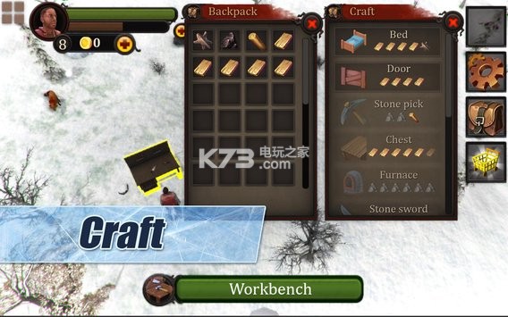 Ϸ3dİ-Winter Island CRAFTING GAME 3D